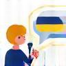 Icon representing a person speaking or sharing information